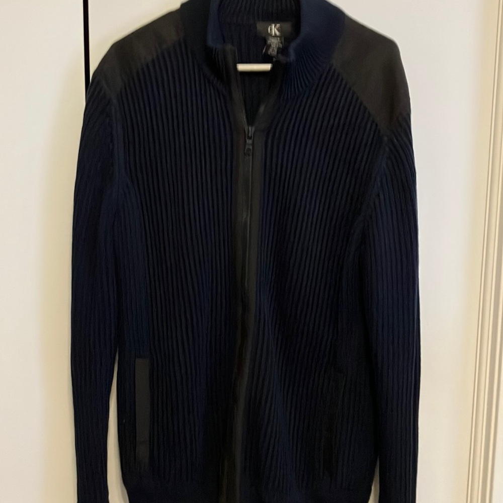 Calvin Klein Men’s Zip Up Sweater. Sz XL